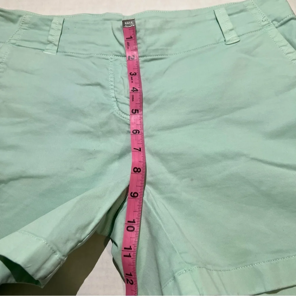 Vineyard Vines Mint Green Shorts Womens Size 4 Chino Stretch Preppy Style